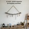 Uniquewise 19-inch Natural Decorative Jujube Wooden Log Hanging Farmhouse Wall Decor with 5 Hooks for Keys Hats and Wall Accessories - Perfect for Entryway Living Room Kitchen Hallways and Dining Area